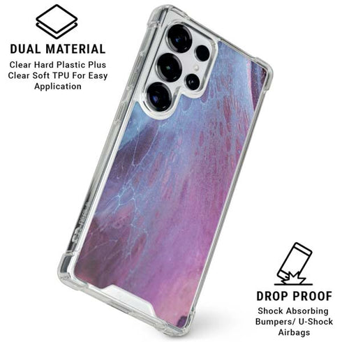 Space Marble Galaxy S25 Ultra Clear Case